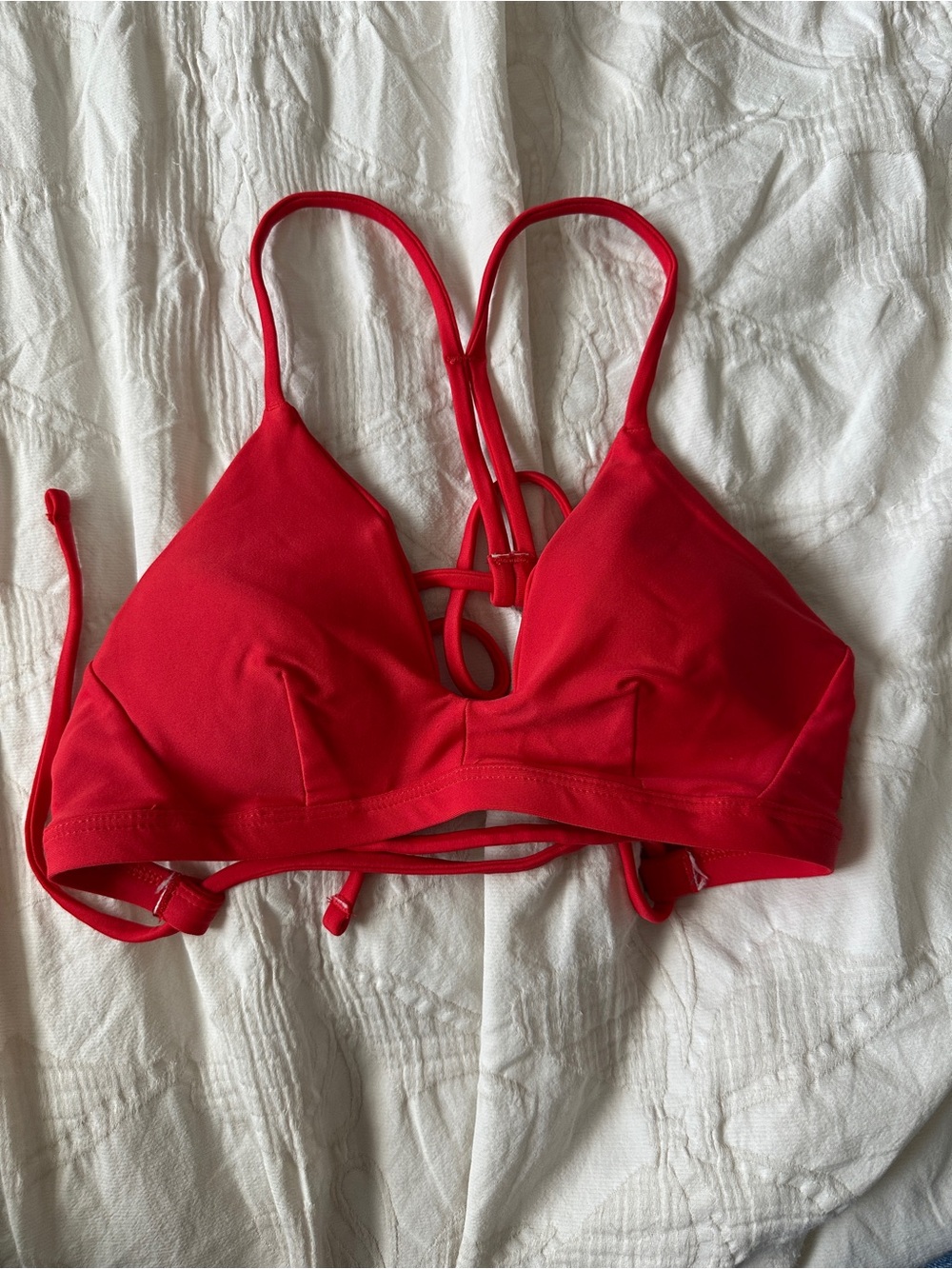 Hurley Red Strappy Triangle Bikini Top